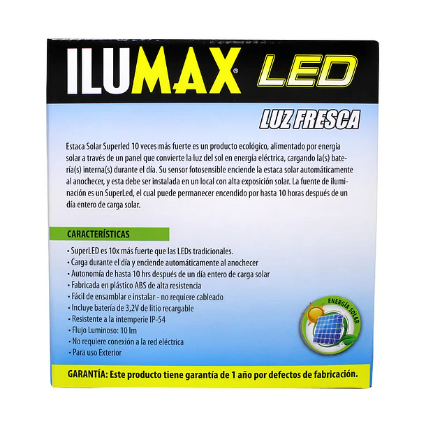 Lámpara LED Estaca Solar Ref. 994 Ilumax 2