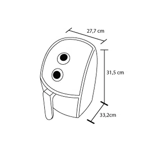 Freidora De Aire 2.5 Litros