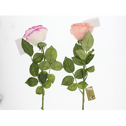 Flor Artificial Rosa de 58 cm
