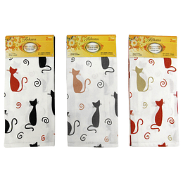 Toallas para Cocina Diseño de Gatos por 2 Und