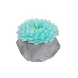 Vela Flor de Coral Azul Marino