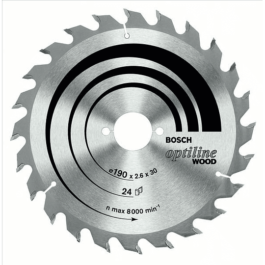 Disco de Sierra Circular Optiline Wood  18.4 cm x 60 Dientes