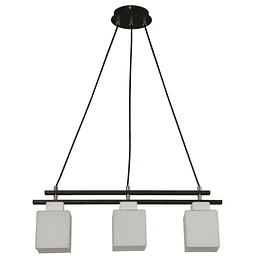 Lampara Colgante 3 Luces E27 60W