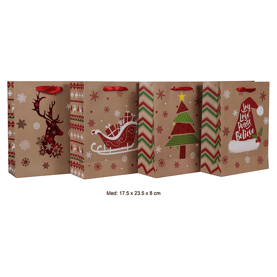 Bolsa de Regalo Navidad de 17.5 x 23.5 x 8 cm