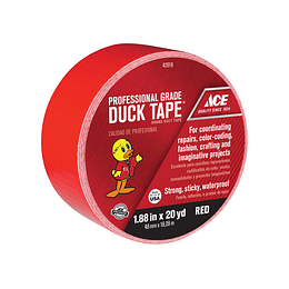 Cinta Duck Tape Roja 48 mm X 18.28 m