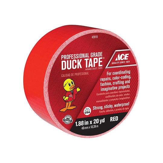 Cinta Duck Tape Roja 48 mm X 18.28 m