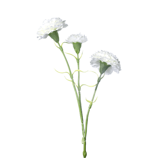 Flor Clavel Blanca 61 cm