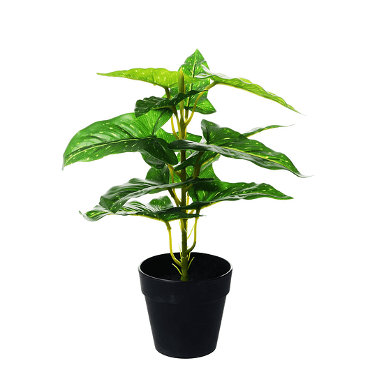 Planta Artificial Filodrendo Con Maceta Negra