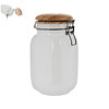 Recipiente Con Tapa De Madera 1000Ml