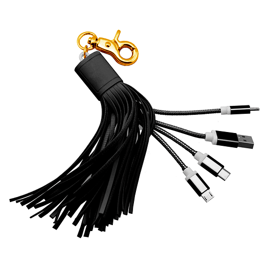 Cable Multicargador USB con 4 Entradas Diferentes