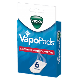 Almohadilla Vapor Mentol Calmante Por 6 Piezas Vicks