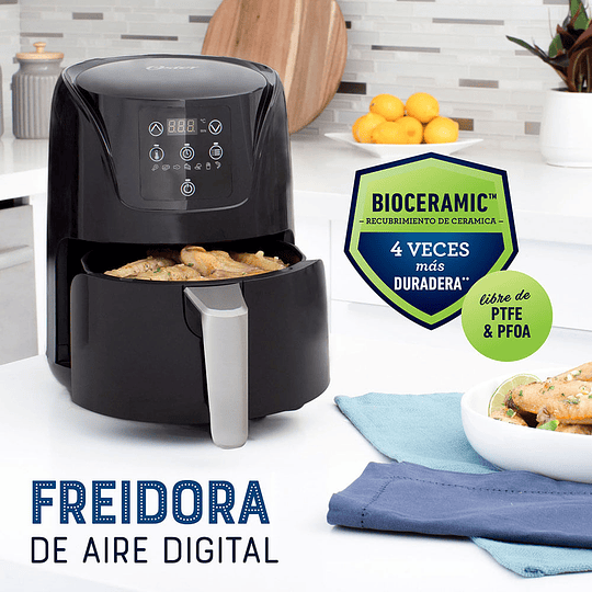 Freidora de aire digital Oster® tamaño compacto