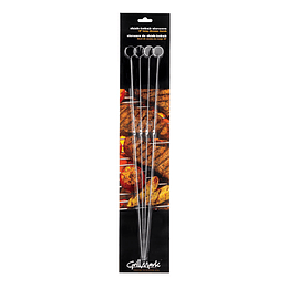 Pinchos X 4 Pza 18" Acero Cromado Grillmark