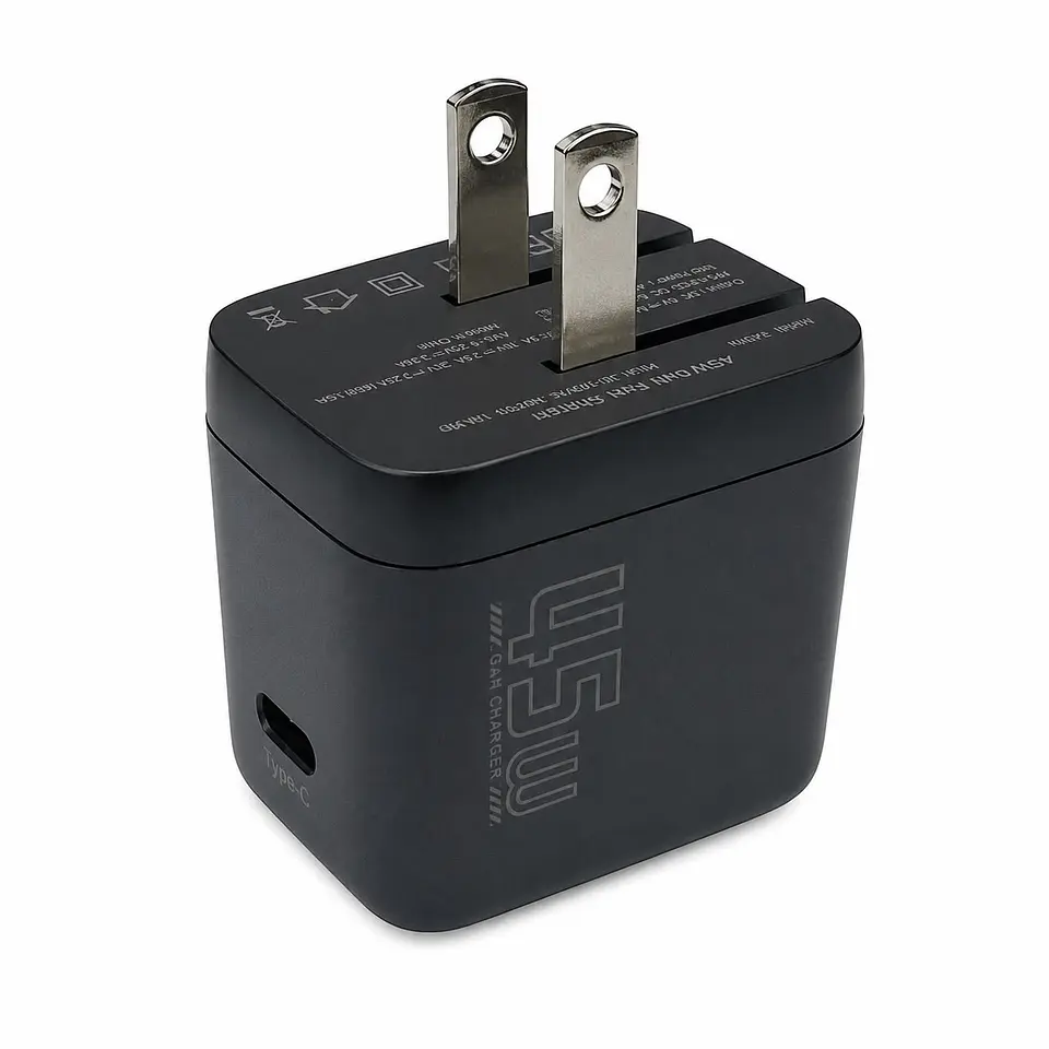 cargador GaN 45W USB-C con pantalla inteligente/carga rápida 2
