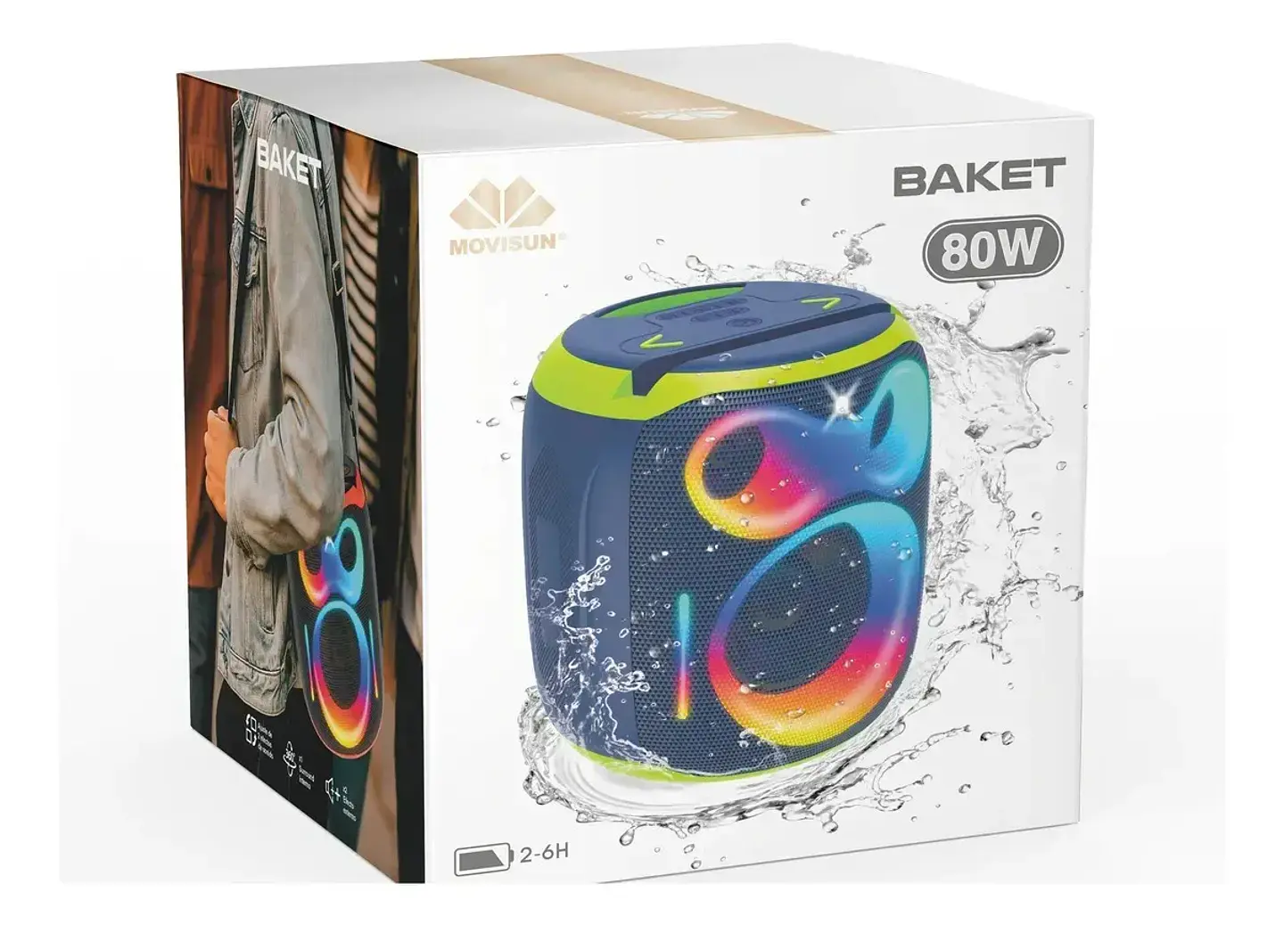 Parlante Movisun Baket 80w 3