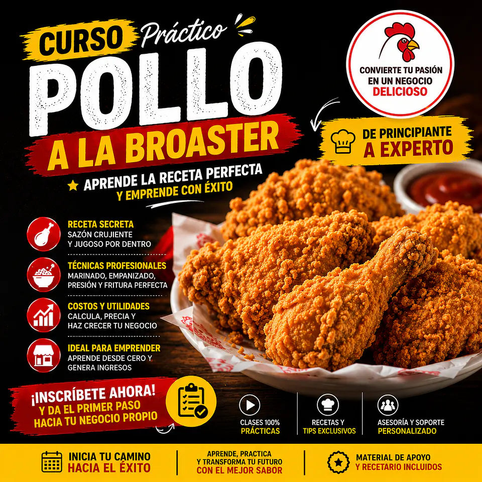 curso POLLO A LA BROASTER 1