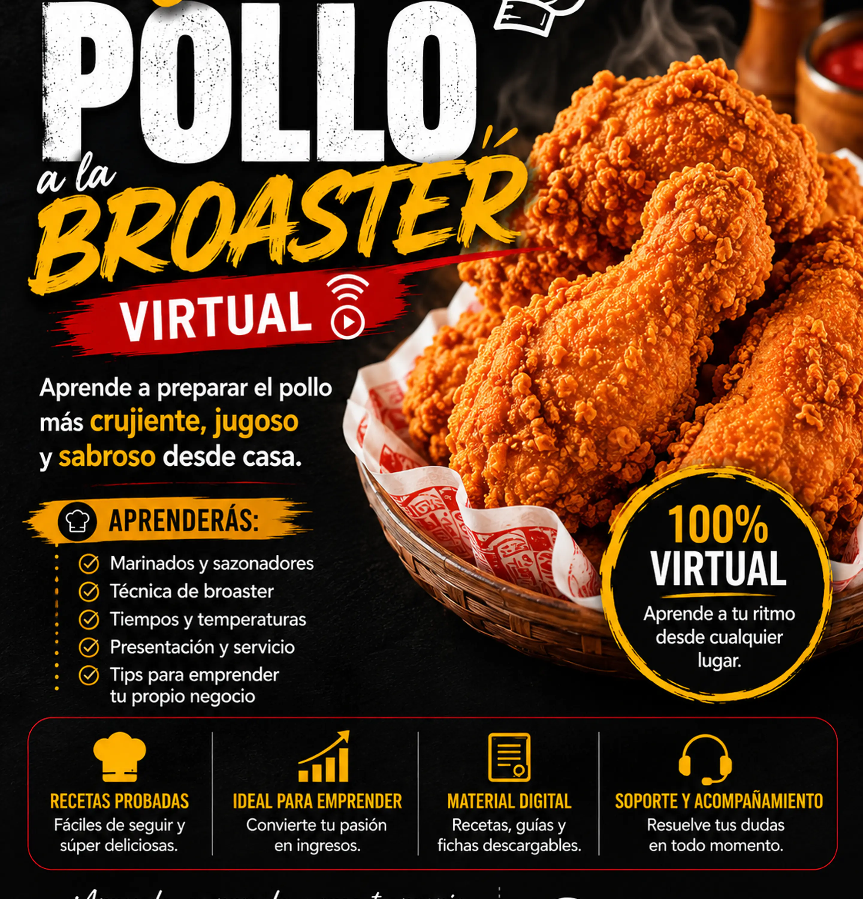 curso de pollo a la broaster 1