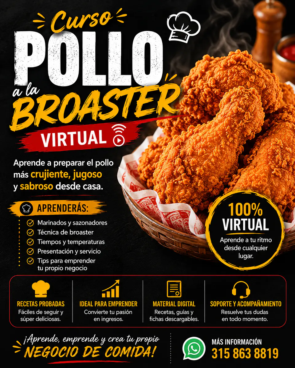 curso de pollo a la broaster 1