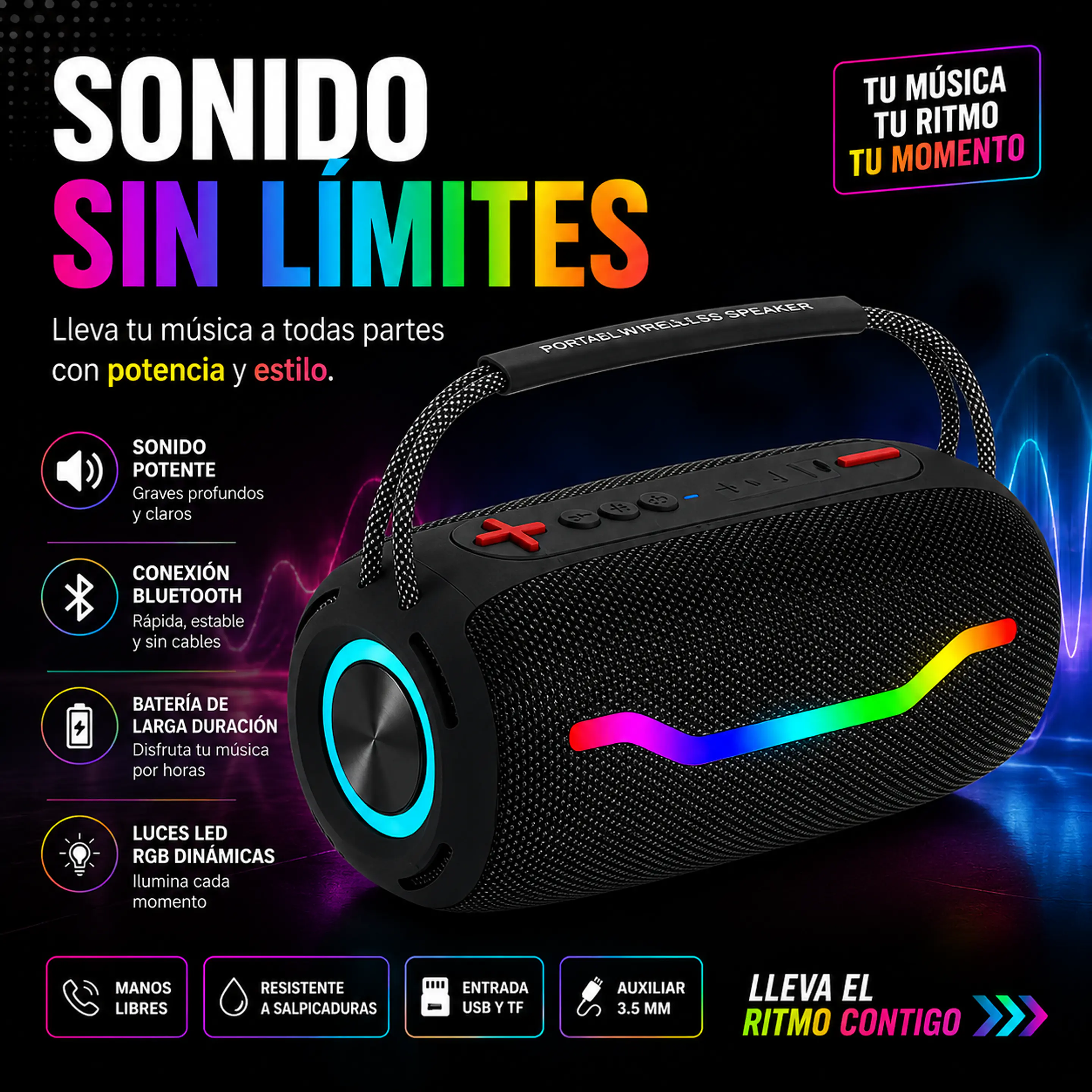 parlante BOOMBOX 520  2