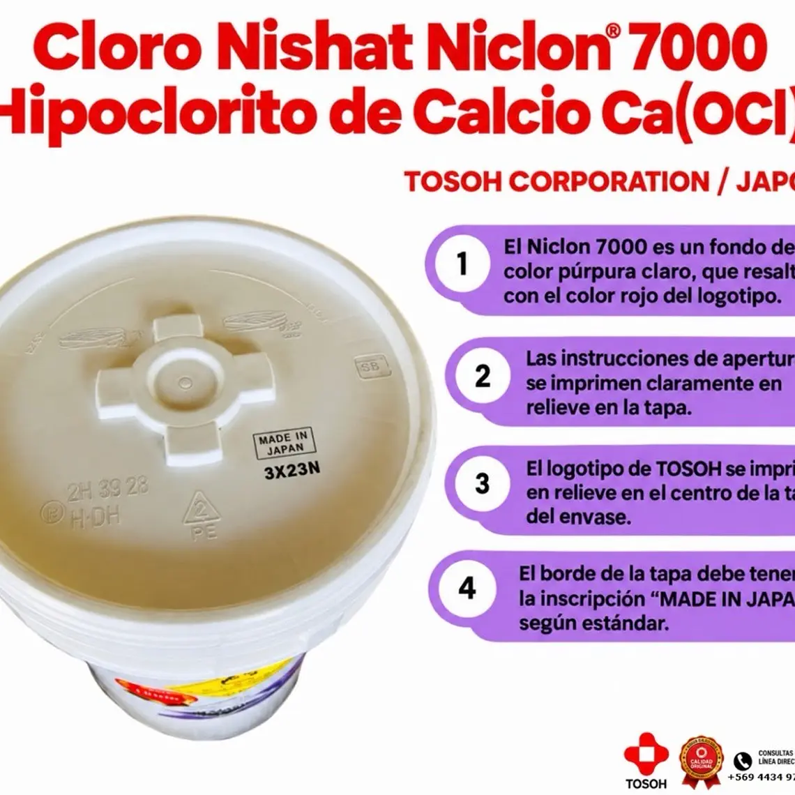CLORO NISHAT NICLON 7000 - JAPONES 1