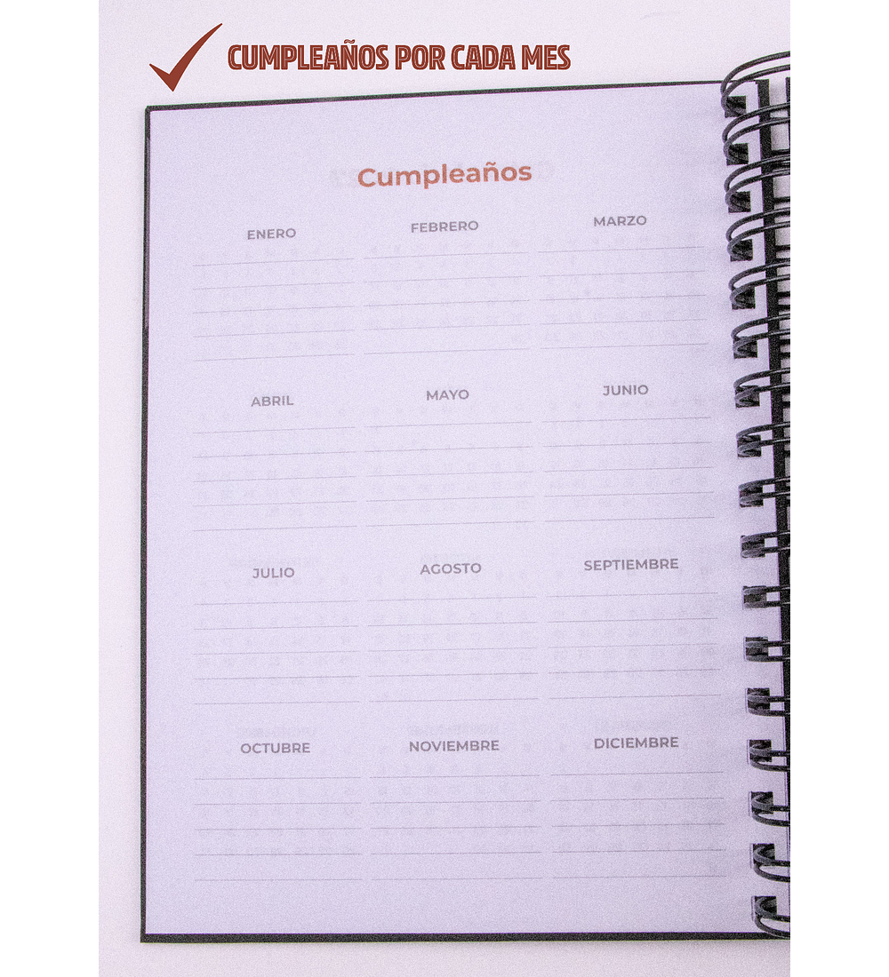 Agendas Promesas 2026 - NEGRO