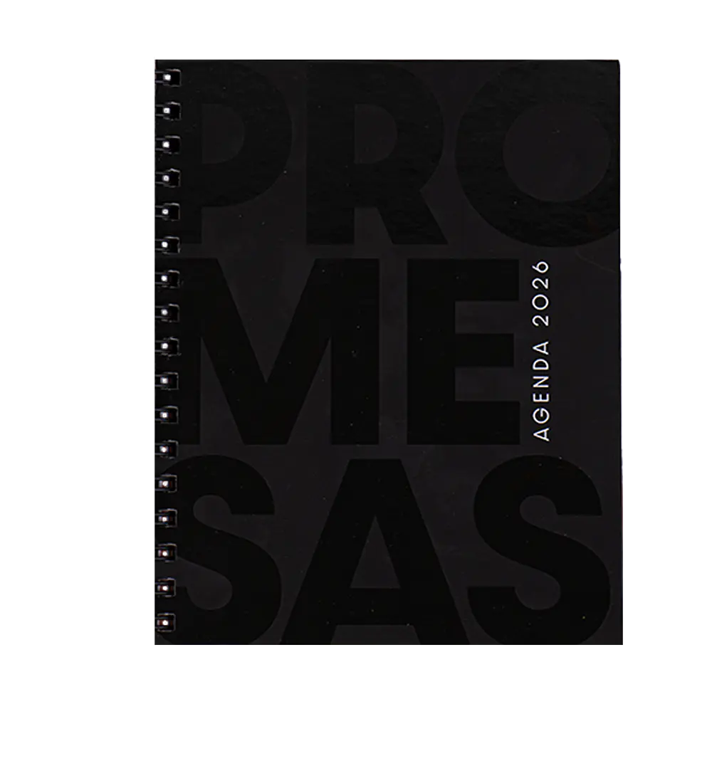 Agendas Promesas 2026 - NEGRO