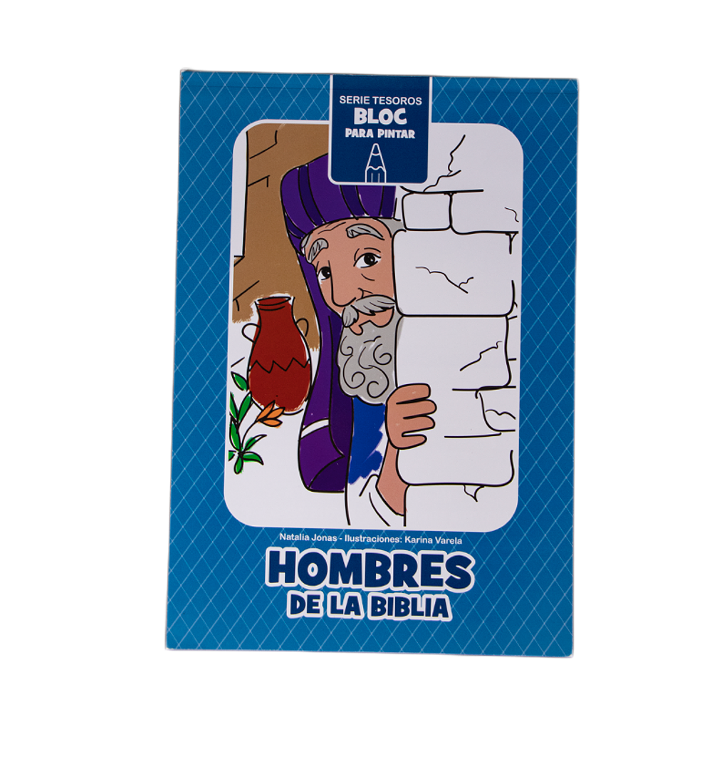 Serie Tesoros - Bloc para pintar: Hombres de la Biblia