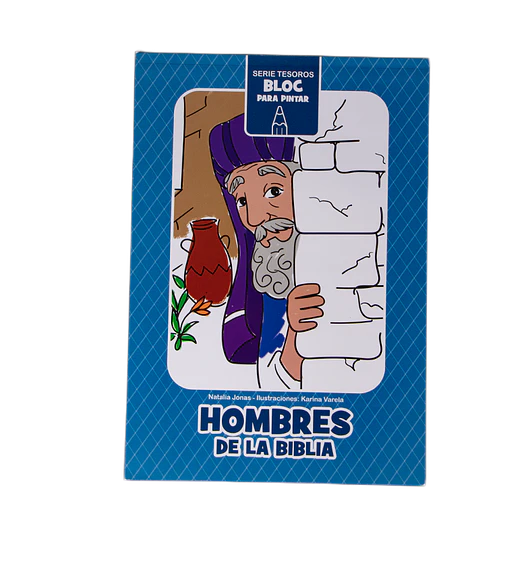 Serie Tesoros - Bloc para pintar: Hombres de la Biblia