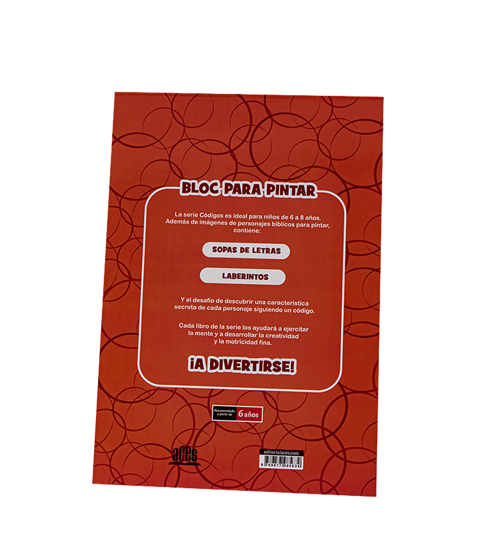 Serie Códigos - Bloc para pintar: Personajes NT