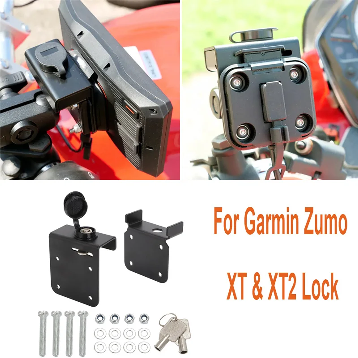 Kit Encravamento Alumínio para Suporte Garmin Zumo XT e XT2 1