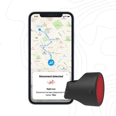 Invoxia Bike Tracker - GPS Locator for Bicycles and Scooters with Sigfox/LoRa Connectivity and Reflector