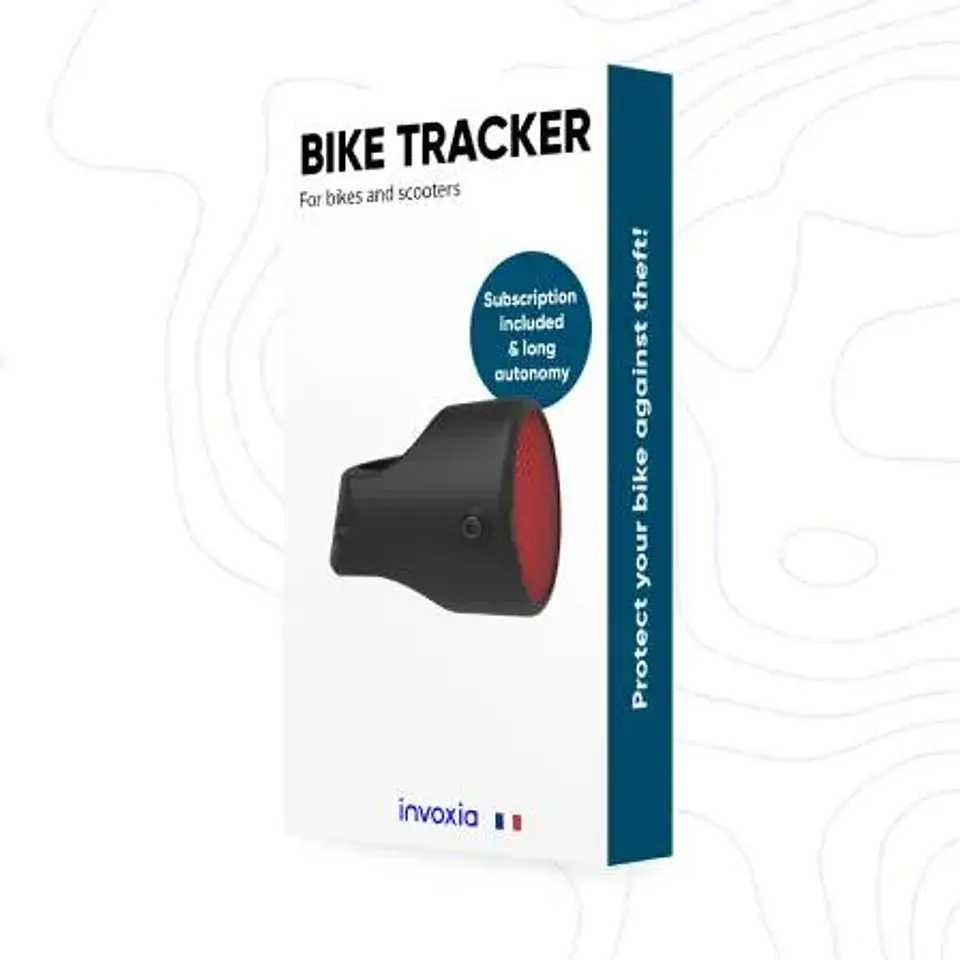 Invoxia Bike Tracker - Localizador GPS para Bicicletas e Trotinetes c/ Conectividade Sigfox/LoRa e Refletor 3