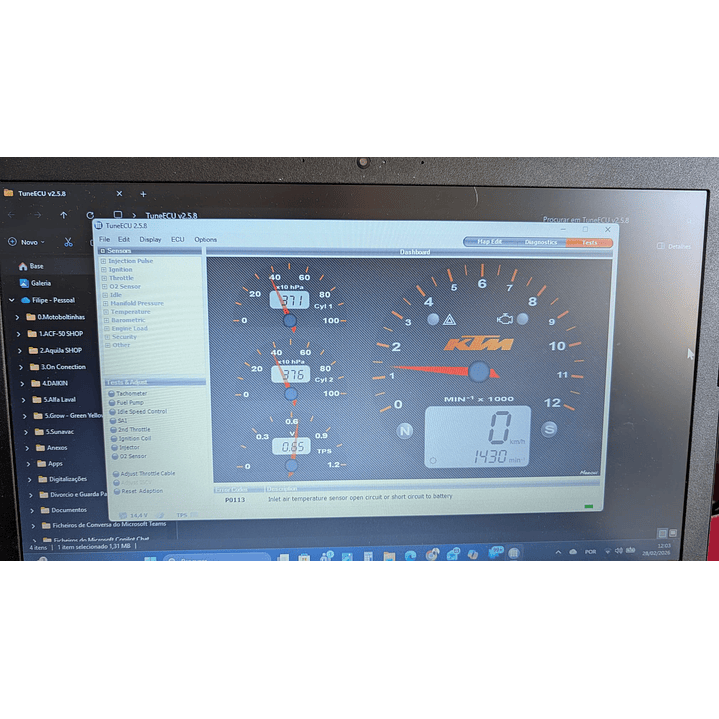 TuneECU FTDI FT232RL Cable + KTM 6‑Pin Adapter — Compatible with KTM 690 / 990 / 1190  USB 6