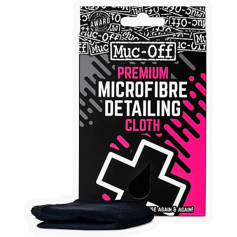 Muc-Off Microfibre Helmet & Visor Cleaning Cloth – Black