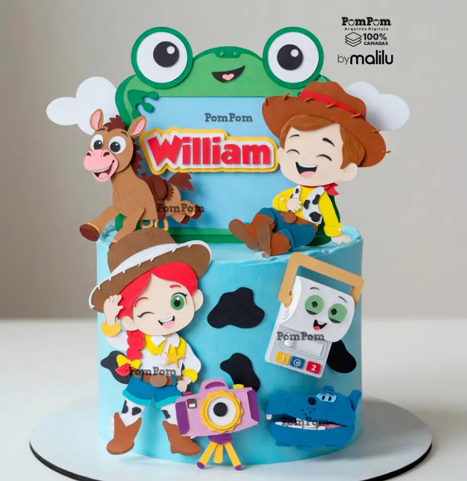 Arquivo de Corte Topo de Bolo Toy Story 1