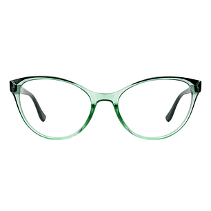 Crystaline Jade – Lentes de Lectura Verde Translúcido para Mujer