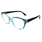 Crystaline Aqua – Lentes de Lectura Celeste Translúcido para Mujer - Miniatura 3