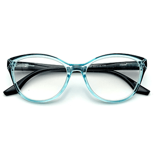 Crystaline Aqua – Lentes de Lectura Celeste Translúcido para Mujer