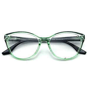 Crystaline Jade – Lentes de Lectura Verde Translúcido para Mujer