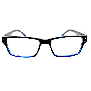 Forge Cobalt – Lentes de Lectura Negro/Azul Rectangular para Hombre