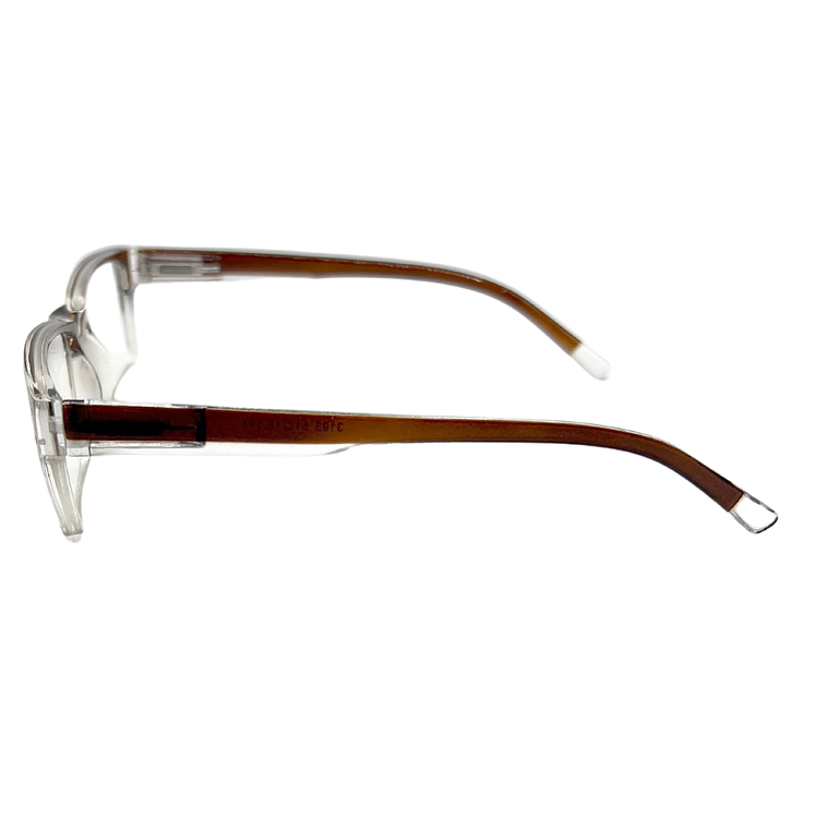 Forge Ember – Lentes de Lectura Café/Transparente Rectangular para Hombre 3