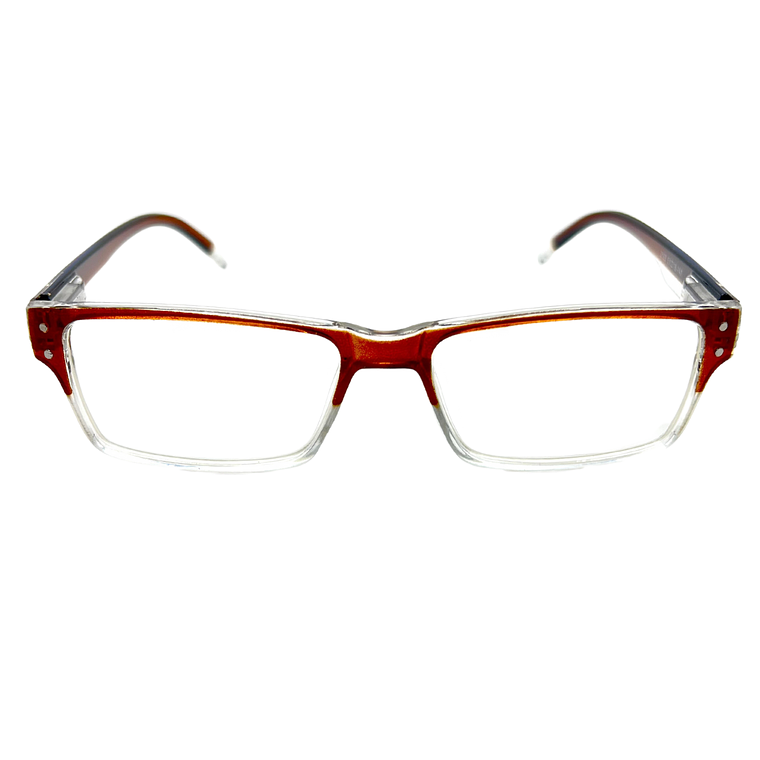 Forge Ember – Lentes de Lectura Café/Transparente Rectangular para Hombre 1