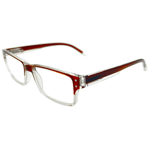 Forge Ember – Lentes de Lectura Café/Transparente Rectangular para Hombre