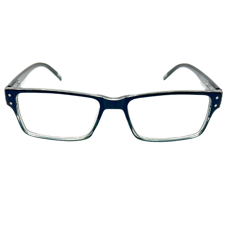 Forge Steel – Lentes de Lectura Gris/Transparente Rectangular para Hombre 1