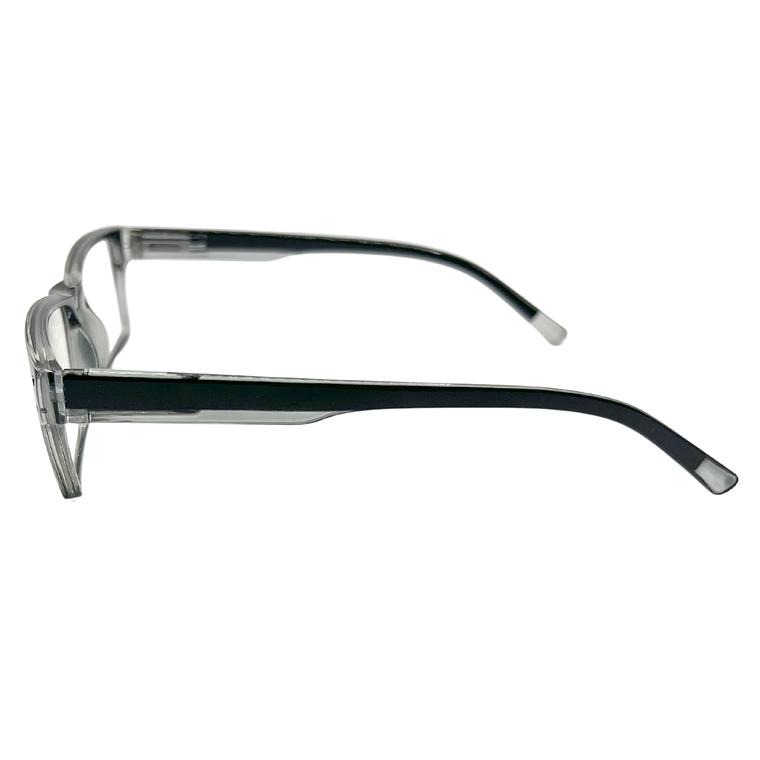 Forge Steel – Lentes de Lectura Gris/Transparente Rectangular para Hombre 3