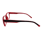 Forge Crimson – Lentes de Lectura Negro/Rojo Rectangular para Hombre - Miniatura 3