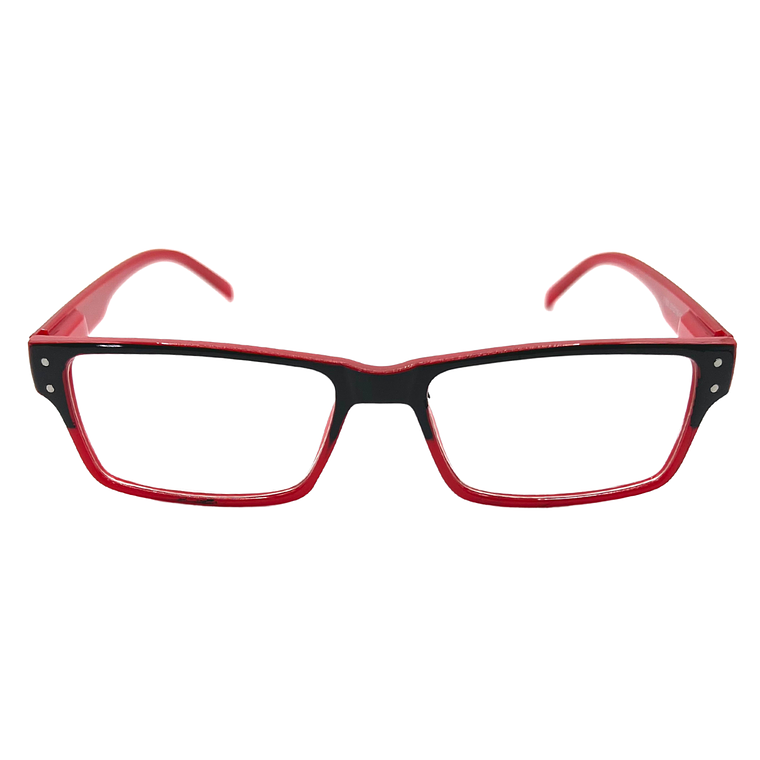 Forge Crimson – Lentes de Lectura Negro/Rojo Rectangular para Hombre 1