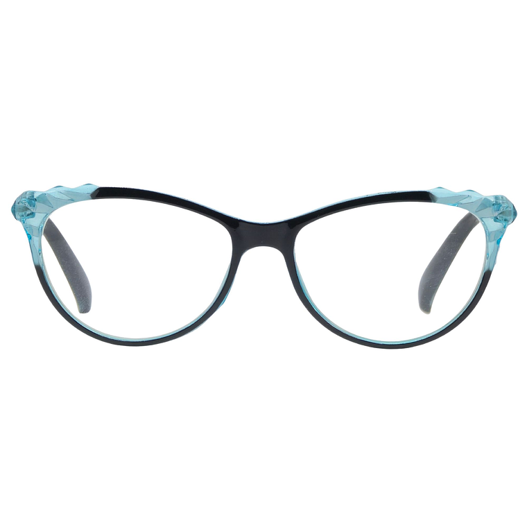 Aurora Blue Crystal – Lentes de Lectura Negro/Azul Translúcido para Mujer 1
