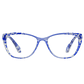 Elara Sapphire Marble – Lentes de Lectura Cat-Eye para Mujer con Filtro Azul - Miniatura 1
