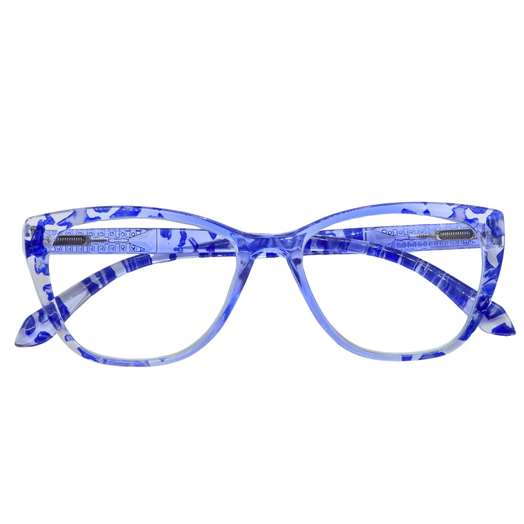 Elara Sapphire Marble – Lentes de Lectura Cat-Eye para Mujer con Filtro Azul 5